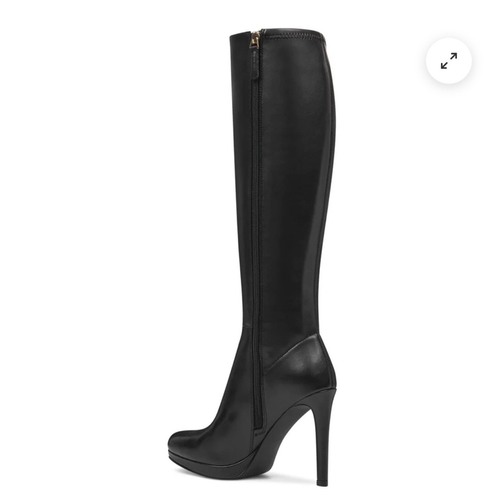 Nine West Black Heeled Knee-High Boots